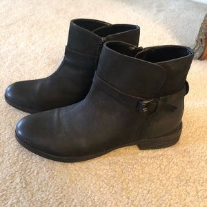Urban Outfitters Black Leather Booties